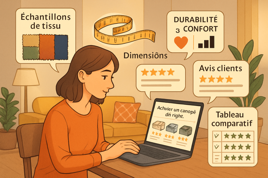 découvrez les points essentiels à contrôler avant d’acheter un canapé en ligne : matériaux, dimensions, confort, garanties et avis clients, pour faire le bon choix sans mauvaises surprises.