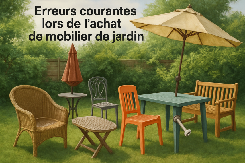 découvrez les erreurs fréquentes à éviter lors de l'achat de mobilier de jardin pour faire le meilleur choix et profiter pleinement de votre espace extérieur.